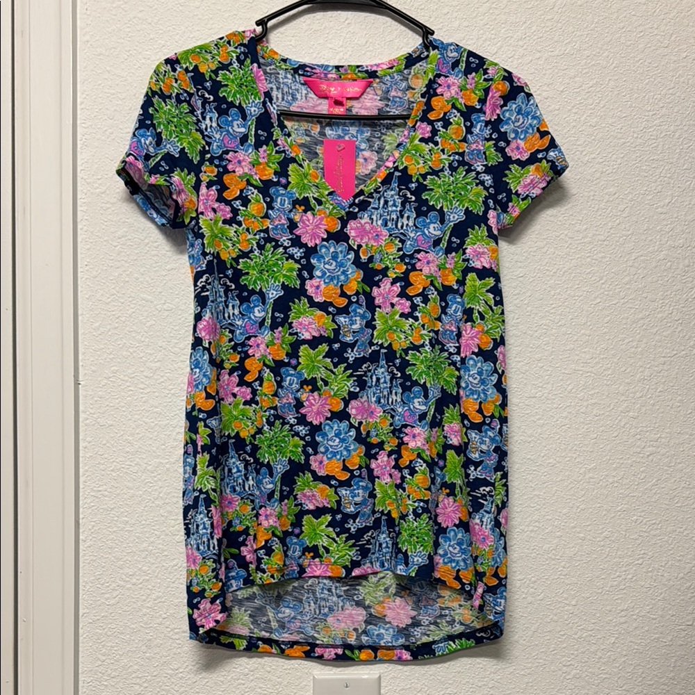 Lilly Pulitzer Floral V-Neck Women’s Top